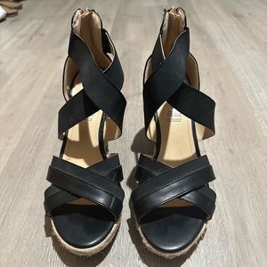 Liz Claiborne Black Wedges